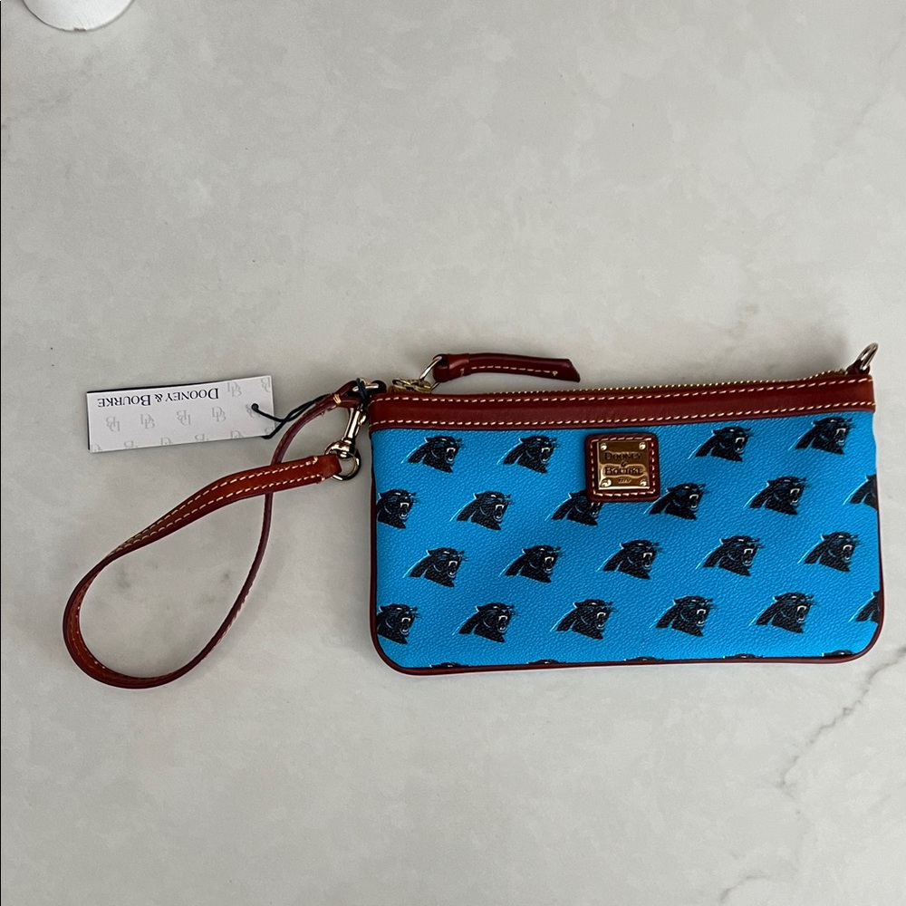 NWT Carolina Panthers Dooney & Bourke Wristlet